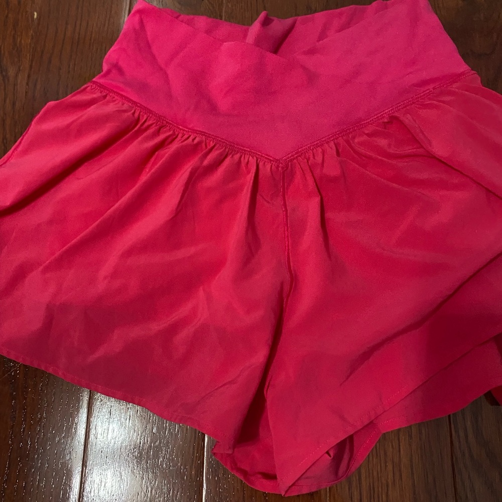 Aerie crossover shorts pink